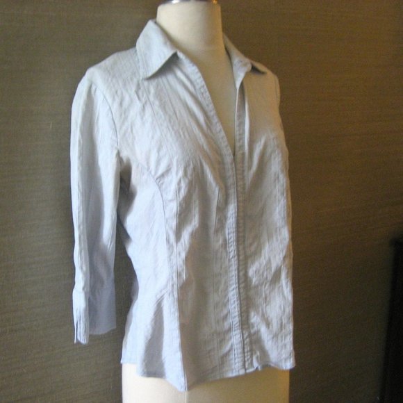 Light Blue H&M Shirt, Size: 10 - Picture 2 of 7